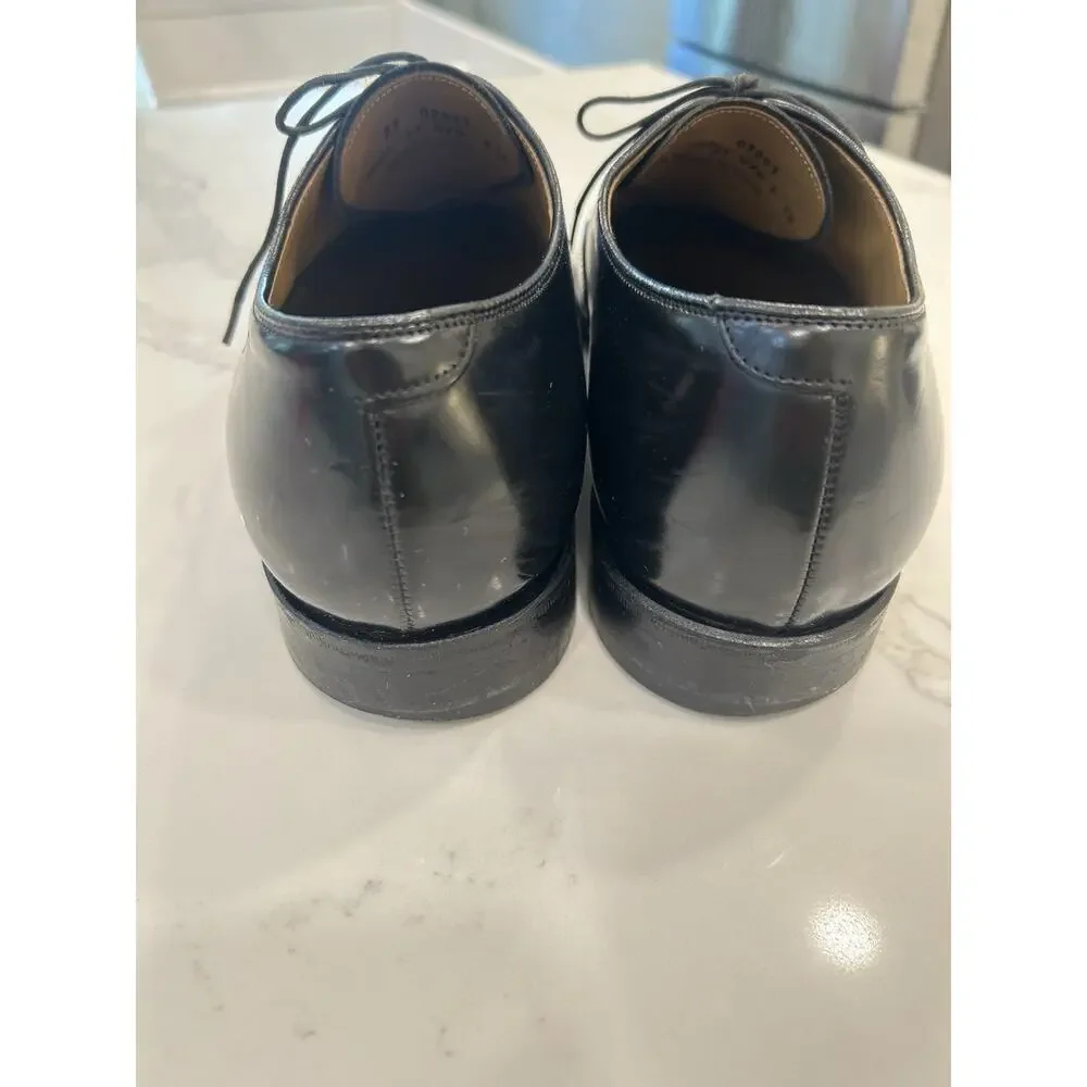 Johnston‎ & Murphy Melton Men's Cap Toe Black Leather Dress Shoes Oxfords Sz 11D